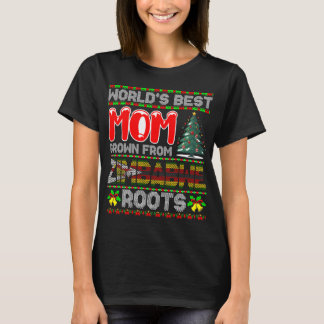 Camiseta Presente de Natal Melhor Mãe do Mundo Cultivada no