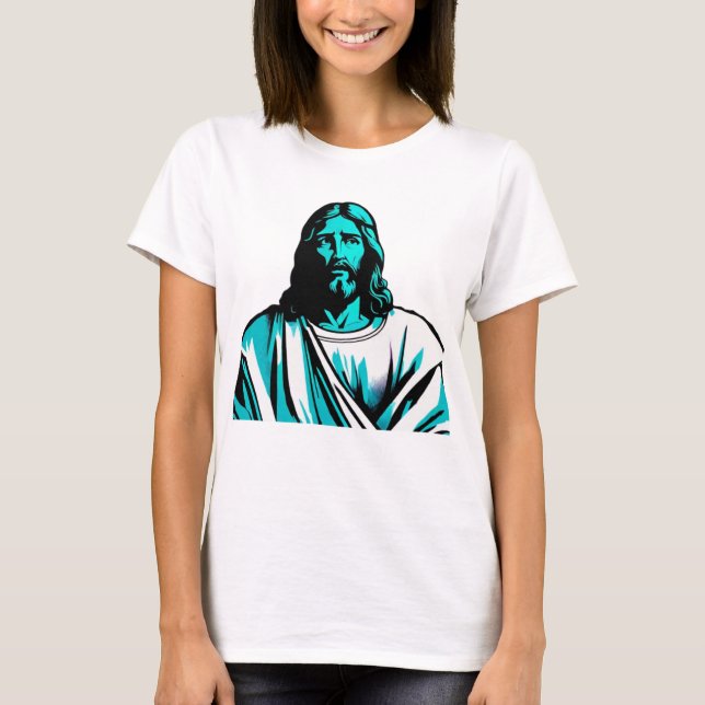 Camiseta Presente de Natal na Páscoa de Páscoa de Jesus Cri (Frente)