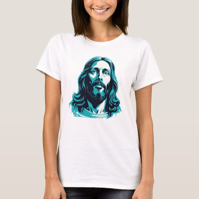 Camiseta Presente de Natal na Páscoa de Páscoa de Jesus Cri (Frente)