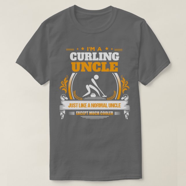 Camiseta Presente de Natal ou Aniversário do Tio Curling (Frente do Design)