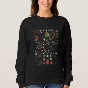 Camiseta Presente de Natal para Amante de Gatos para Dono d