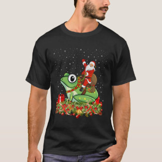 Camiseta Presente de Natal para Amante de Sapos Papai Noel