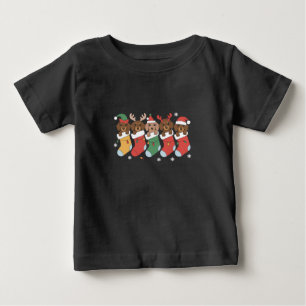 Camiseta Presente de Natal para Mãe de Dachshund Amante de 