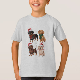 Camiseta Presente de Natal para Mãe de Dachshund Amante do 