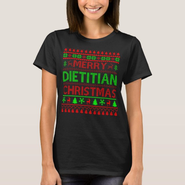 Camiseta Presente de Natal para Nutricionista (Frente)