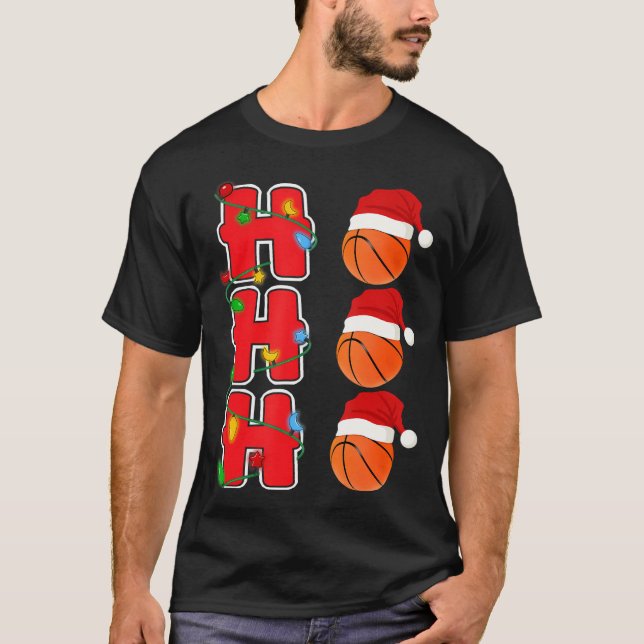 Camiseta Presente de Natal para Papais noeis de Ho-Ho (Frente)