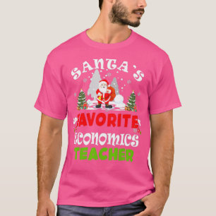 Camiseta Presente de Natal para Professores de Economia Fav