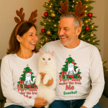Presente de Natal Personalizado Divertido de Gato 