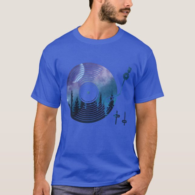 Camiseta Presente de natureza do Music Vinyl Record (Frente)