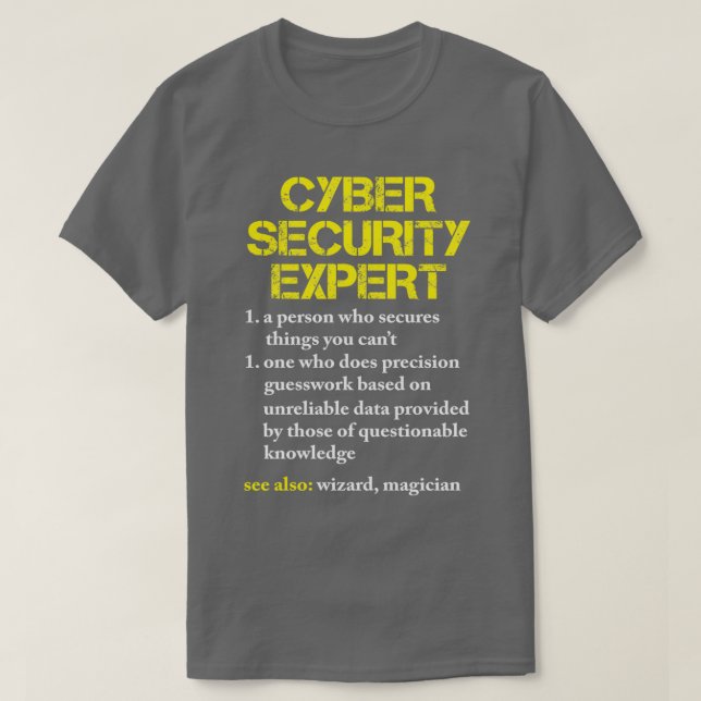 Camiseta Presente de Nerd de Computador Hacker Cybersecurit (Frente do Design)