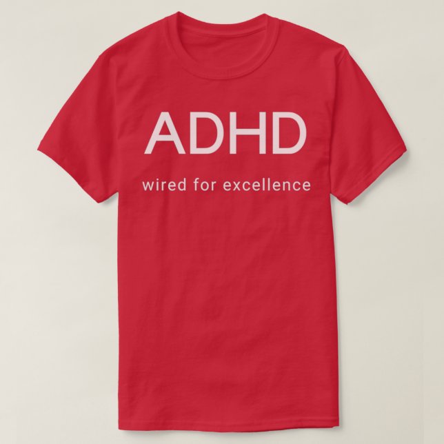 Camiseta Presente de Neurodiversidade ADHD com fios para ex (Frente do Design)