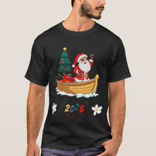 Camiseta Presente de Noel 2025 no Ano Novo Eve Santa Claus
