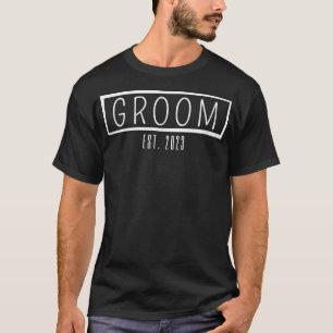 Camiseta Presente de Noivado do Noivo Est 2023 Festa de Des