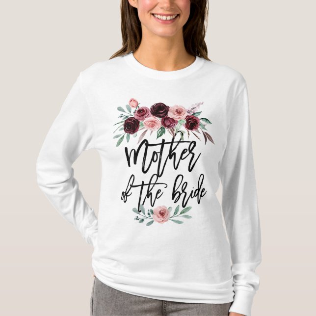 Camiseta Presente de Noivado para a Noiva Mãe da Noiva (Frente)