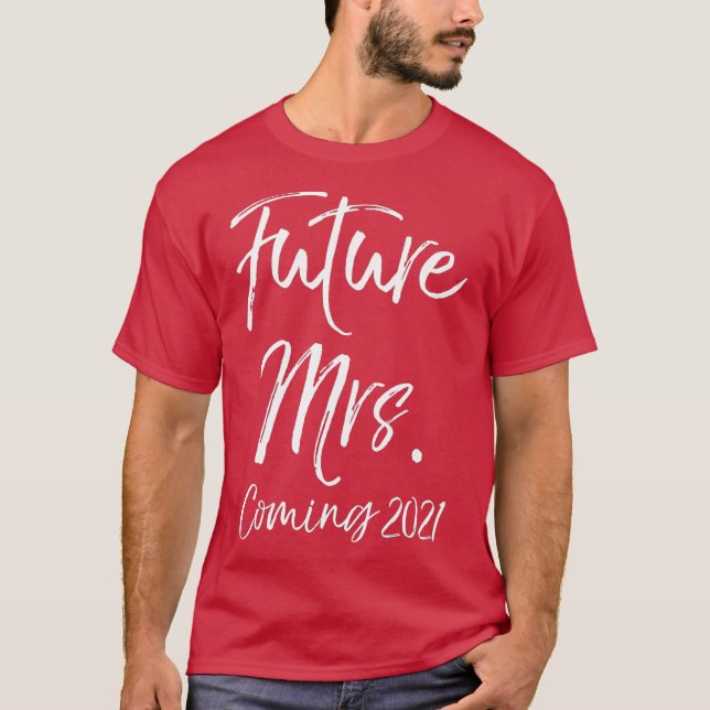 Camiseta Presente de noivado para as Mulheres Fiancee Futur (Frente)