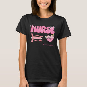 Camiseta Presente de Nome de Futuro Enfermeiro Escola de Es