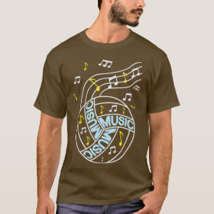 Camiseta presente de notas de voleibol