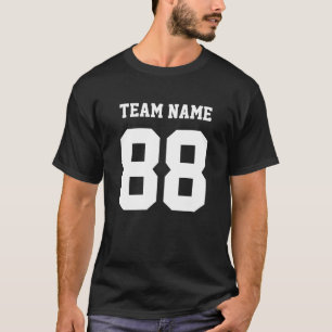 Camiseta Presente de Número do Jogador da Equipe do Basebal