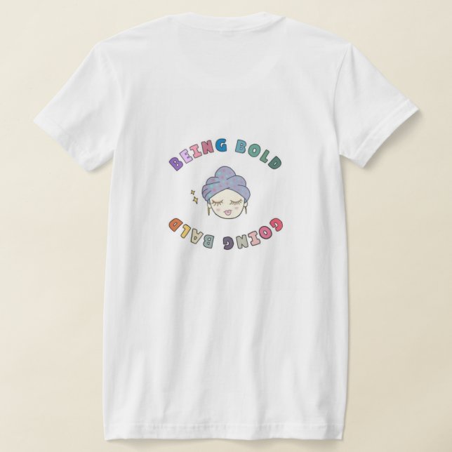 Camiseta Presente de paciente de recuperação de canceres ne (Postura das costas)
