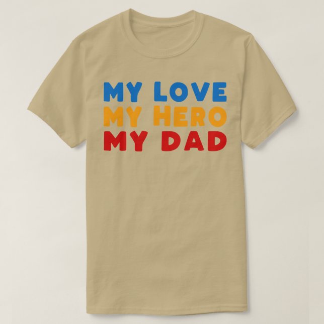 Camiseta Presente de pai Amor (Frente do Design)