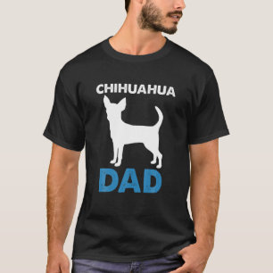 Camiseta Presente De Pai Chihuahua Para Criador De Ressos D