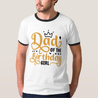 Camiseta Presente de Pai da Menina de Aniversário | Camiset