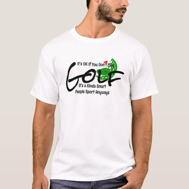Camiseta Presente de Pai de Golfer - Teto de Torneio de Gol (Frente)