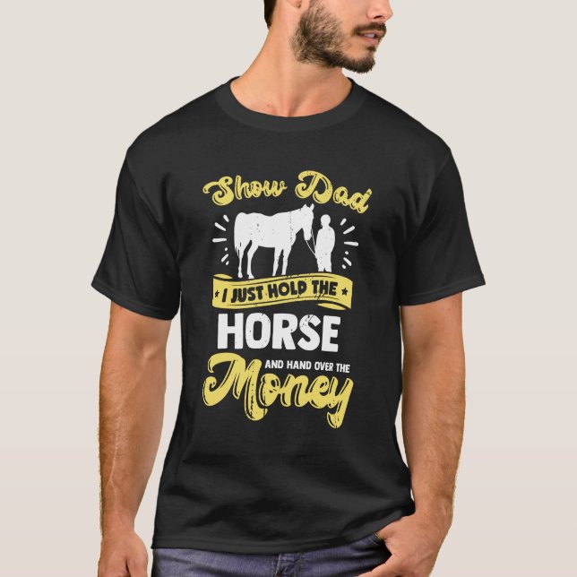 Camiseta Presente de Pai do Engraçado Horse Show (Frente)