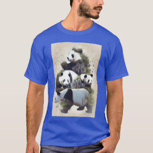 Camiseta Presente de Panda Fantasia Natureza Mística Animal