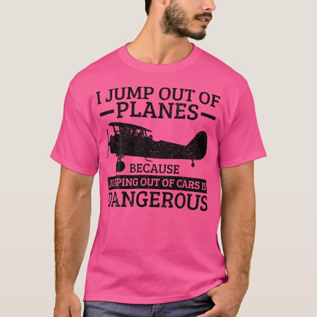 Camiseta Presente de Paraquedas de Skydiving (Frente)