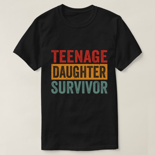 Camiseta Presente de Parente Engraçado de Sobrevivência de  (Frente do Design)