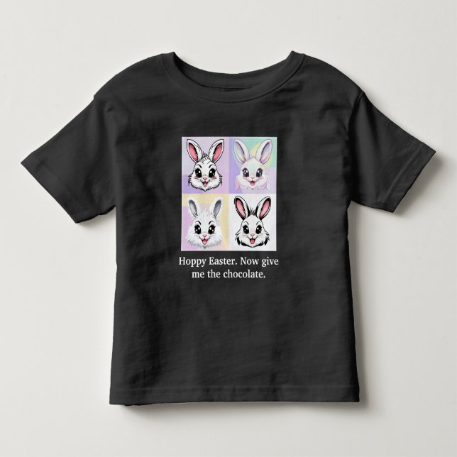 Camiseta Presente de Páscoa de Bonny Adorável para Chocolat (Frente)