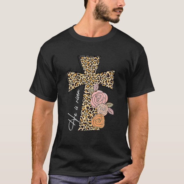 Camiseta Presente De páscoa Para Garotas Cristãs. Mãe, Ele  (Frente)