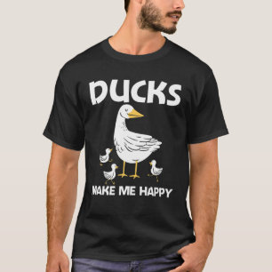 Camiseta Presente De Pato Bonito Para Homens Mulheres Ducan