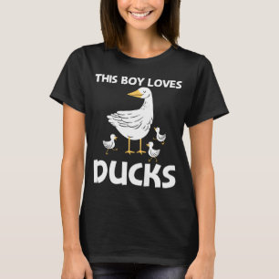Camiseta Presente De Pato Bonito Para Rapazes Crianças De P