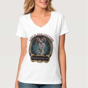 Camiseta Presente de pavimentação de Skeleton   Mulheres no