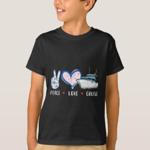 Camiseta Presente de Paz Amor Cruzeiro Navio Barco Férias H