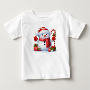 Camiseta Presente de Paz do Boneco de Neve Natal