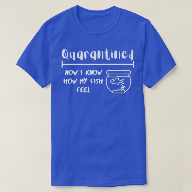 Camiseta Presente de Peixe de Aquário Engraçado em Quarente (Frente do Design)