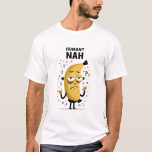 Camiseta Presente de Personagem Alien Amarelo Engraçado Hum