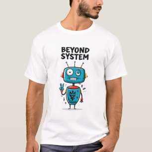 Camiseta Presente de Personagem Alien Robô Engraçado Além d