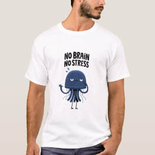 Camiseta Presente de Personagem de Água-viva Engraçada Sem 