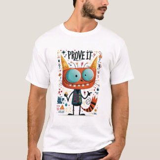 Camiseta Presente de Personagem de Gato Alienígena Divertid