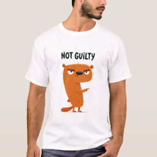 Camiseta Presente de personagem de lontra engraçada e atrev