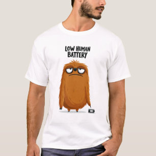 Camiseta Presente de Personagem de Preguiça Cansado e Diver