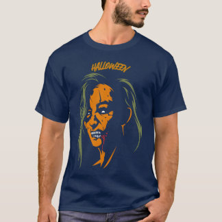 Camiseta presente de personagens assustadores de halloween