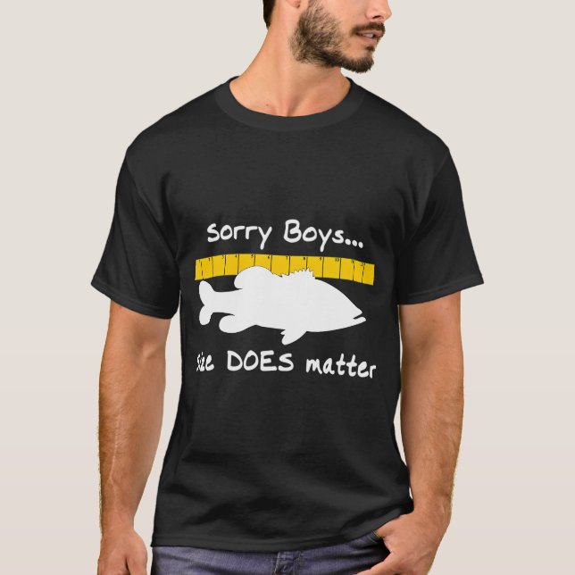 Camiseta Presente de Pesca de Robalo de Boca Larga para Gar (Frente)
