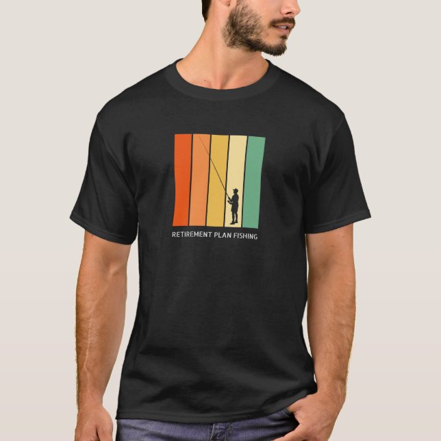 Camiseta Presente de pesca do plano de reforma (Frente)