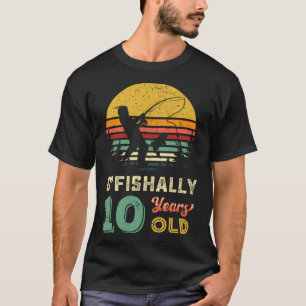 Camiseta Presente de pesca para criança de 10 anos 10 anos 
