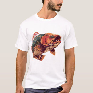 Camiseta Presente de Pescador de Carpa Monstro